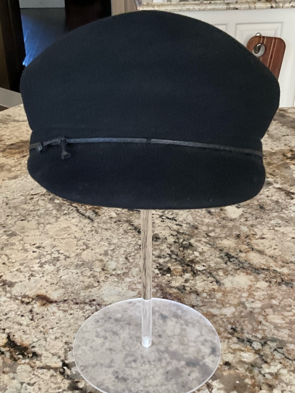 Sonoma Black Wool Baker Boy Hat
